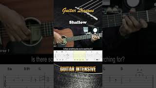 Shallow  Lady Gaga ft Bradley Cooper  EASY Guitar Tutorial  Chords  Lyrics  Guitar Lessons [upl. by Obola179]