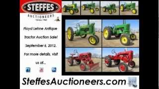 Floyd Lehne Antique Tractor Auction Sale [upl. by Noizneb]