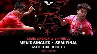 Liang Jingkun vs Lin YunJu  MS SF  Singapore Smash 2024 [upl. by Alta95]