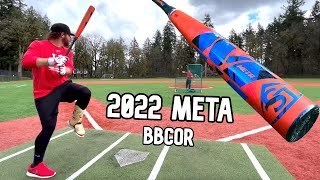 Hitting with the 2022 Louisville Slugger Meta BBCOR  Baseball Bat Review [upl. by Churchill]