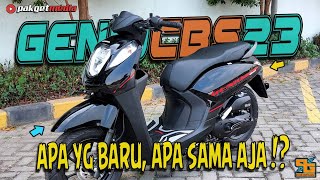 RANGKA ESAF‼️ NEW HONDA GENIO CBS STRIPING TERBARU 2023 FULL BLACK [upl. by Neitsirk5]