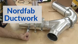 201  Installing Nordfab Ductwork in a Woodworking Shop [upl. by Naujed293]