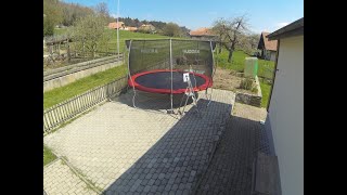 Hudora 400 Trampolin zusammenbauen [upl. by Nahsor]