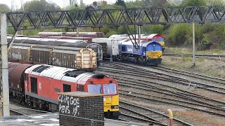 Bescot 2021 Serious freight trains railfreight railways [upl. by Gnohc]