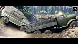 SPINTIRES 2014  How to Load a UAZ in a Truck on The River Map [upl. by Chun]