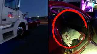 9YearOld Crashes Family Car With 4YearOld Sister Inside [upl. by Akinam703]