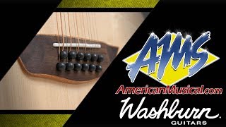 Washburn Comfort Series G15SCE 12 Overview  American Musical Supply [upl. by Nnylrats]