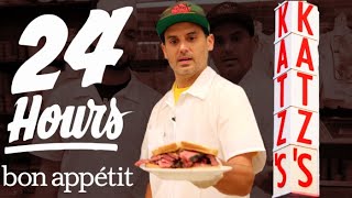 Working 24 Hours Straight at New York’s Most Iconic Deli  Bon Appétit [upl. by Odrareve]