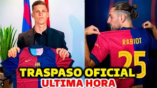 🚨ULTIMA HORA TRASPASO OFICIAL DEL BARCELONA DANI OLMO  RABIOT FICHAJE DEL BARCELONA [upl. by Dahraf]