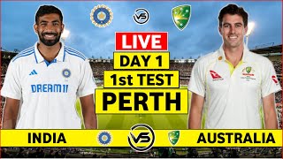 India vs Australia 1st Test Day 1 Live  IND vs AUS 1st Test Live Scores amp Commentary  IND Bowling [upl. by Euqinwahs]