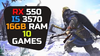 RX 550 2GB  I5 3570 amp 16GB Ram  Test In 10 Games [upl. by Ecnatsnok]