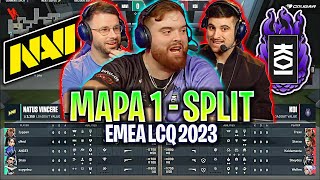 IBAI SE VUELVE LOCO CON KOI VS NAVI ÉPICO  NAVI vs KOI MAPA 1 SPLIT VCT EMEA LCQ 2023 ESPAÑOL [upl. by Herzen]