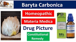 Baryta Carbonicum Homeopathic Medicine  Drug Picture  Materia Medica bhms baryta materiamedica [upl. by Aleuqahs]