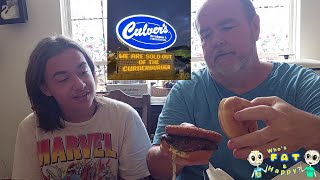 This CurderBurger from Culvers is huge [upl. by Aritak]