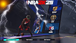 BEST ALL AROUND CENTER BUILD on NBA 2K25 GAME BREAKING VERSATILE ENFORCER BUILD [upl. by Enilemme901]