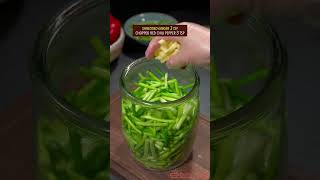 EASY VEGAN PICKLED GARLIC SCAPES RECIPE veganrecipes vegetarian chinesefood garlic cooking [upl. by Shayne]