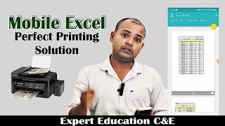 How to Print Data On Mobile Excel Perfect Printing in Mobile Excel  Microsoft Excel [upl. by Alithia]