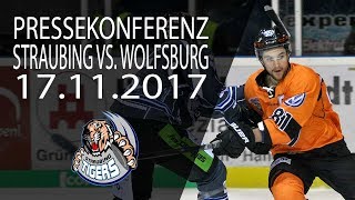 Pressekonferenz 21 Spieltag Straubing Tigers vs Grizzlys Wolfsburg [upl. by Imim959]