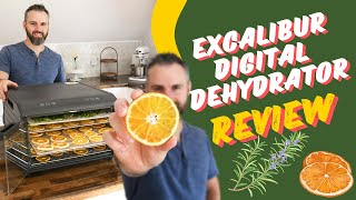 Excalibur 6 Tray Digital Dehydrator Review Lets dehydrate some orange slices and fresh herbs [upl. by Cadel]