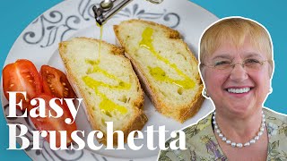 How to Make Authentic Italian Bruschetta with Lidia Bastianich  Chowhound at Home [upl. by Bubb]