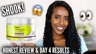 I TRIED THE NEW DEVACURL SUPER STRETCH CURL ELONGATOR  HONEST REVIEW amp WASH N GO  Lydia Tefera [upl. by Meehaf724]