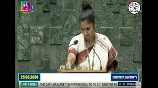 Saayoni Ghosh takes oath as LokSabha member from WestBengal Parliament [upl. by Svetlana]