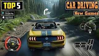 Top 5 New Car Driving Games For Android 2024  Open World Car Racing Games [upl. by Pump]