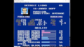 Tecmo Super Bowl 2024 Coa Season Pro Bowl Team Rosters And Regular Season Player Statistics [upl. by Larry]