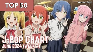 TOP 50 JPop Songs Chart  June 2024 Week 4  New Songs [upl. by Aliemaj]