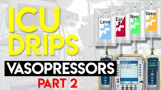 Vasopressors Part 2  ICU Drips [upl. by Allyce]