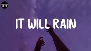 Bruno Mars  It Will Rain Lyric Video [upl. by Adieren]