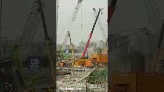 Heavy Equipment Super Fails Part 01 shorts heavyequipment fail fails crane [upl. by Ydnagrub]