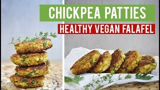 Vegan Chickpea Patties  My Version of Falafel Without DeepFrying [upl. by Yehtomit]