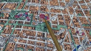 1933 CHICAGO Vintage illustrated map with CRAZY EVENTS  ASMR soft spoken [upl. by Tennek]