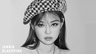 Drawing BLACKPINK Jennie  Pencil Drawing Timelapse [upl. by Darrill]