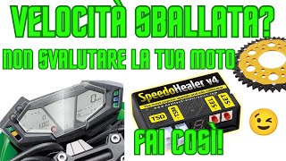 COME CALIBRARE IL TACHIMETRO DELLA MOTO  Healtech speedohealer v4 [upl. by Yenahpets650]