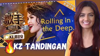 KZ TANDINGAN quotRolling in the Deepquot on Singer 2018  Adele who This is a completely new song 🤯🤯 [upl. by Yseult]