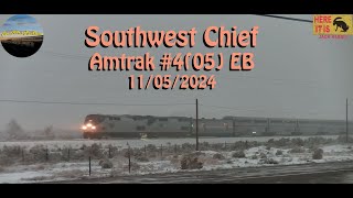 Amtrak 4 05 Southwest Chief 15550 x11  11062024 [upl. by Liatrice]