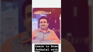 Learn to Draw Jethalal with Ease A StepbyStep Guide shorts jethalal [upl. by Nnaaras]