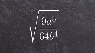 Using the quotient rule of radicals to simplify [upl. by Zeiler251]