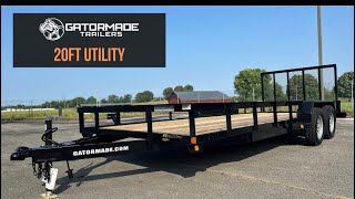 20ft utility landscape trailer [upl. by Aierb]