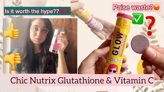 Glutathione Supplement Review After a month Usage   Chicnutrix Super Glow Review  skincare [upl. by Eladal]