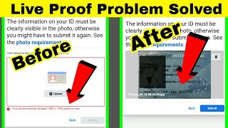 Confirm Your Identity  Your Photo Must be at Least 1500 × 1000 Pixels in Size Problem Solved [upl. by Brod]