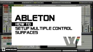 Ableton Live How To Connect Multiple Control Surfaces  WinkSound [upl. by Ahsinor]