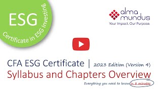 CFA ESG Certificate Syllabus and Chapters Overview [upl. by Krug350]