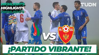 Highlights  Azerbaiyán vs Montenegro  UEFA Nations League  TUDN [upl. by Fabriane]