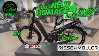 Riese amp Müller Homage4 GT vario ABS neues Bosch Purion und mehr [upl. by Siocnarf]