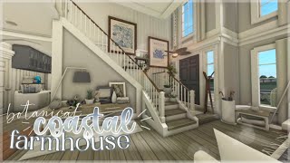 Bloxburg  Botanical Coastal TwoStory Farmhouse  Roblox  House Build [upl. by Demy]