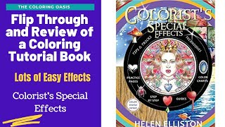 Flip Through and Review of Colorist Special Effects Coloring Guide by Helen Elliston [upl. by Nrehtac]