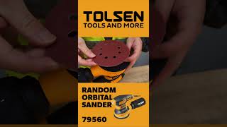 TOLSEN 350W Random Orbit Sander with 6 Variable Speed 600013000min shortvideo powertools [upl. by Ettenad]